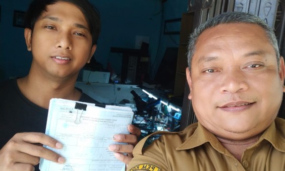 Kegiatan staf seksi Pemerintahan melakukan  Service Delivery SPPT-PBB Tahun 2025